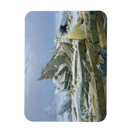 Het Polaire Zee, 1824 Magneet (Verticaal)