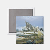 Het Polaire Zee, 1824 Magneet (Voorkant / Achterkant)