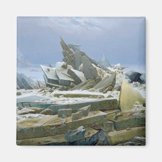 Het Polaire Zee, 1824 Magneet (Voorkant)