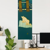 Het Polar-Beer en zijn keukenbezoek in Londen 2009 Poster (Thuiskantoor)