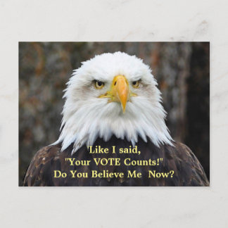 Het politieke Briefkaart van de STEM van Eagle van