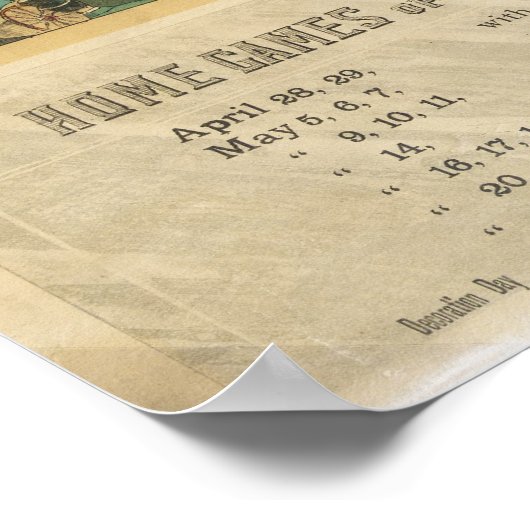 Het Polo-grondbalstadion in 1887 Poster (Hoek)