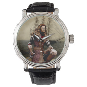 Het Polshorloge van de Kunst van de piraat en van Horloge
