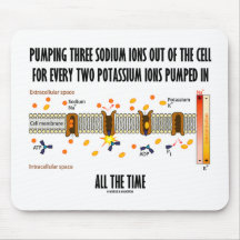 Het pompen van drie natriumionen uit de cel (Na-K 