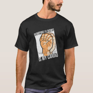Het pompen van Elbows is mijn hart voor een linker T-shirt
