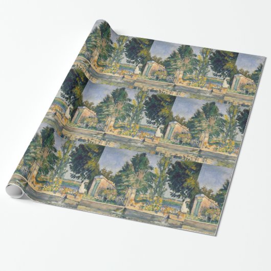 Het Pond van Paul Cezanne Wrapping Paper Cadeaupapier (Uitgerold)