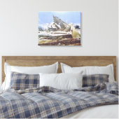 Het poolijs Zee (door Caspar David Friedrich) Canvas Afdruk (Insitu (Slaapkamer))