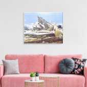 Het poolijs Zee (door Caspar David Friedrich) Canvas Afdruk (Insitu (Woonkamer))