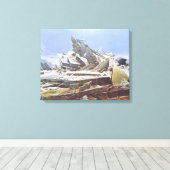 Het poolijs Zee (door Caspar David Friedrich) Canvas Afdruk (Insitu (Houten vloer))