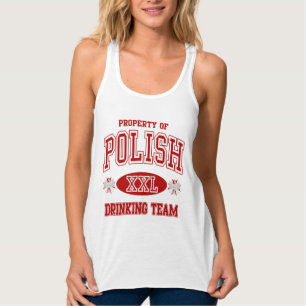 Het Poolse Drink team kletsen Tanktop