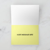 Het pop-art dankt u kaardt - Gele Halftone Bedankkaart (Binnen)