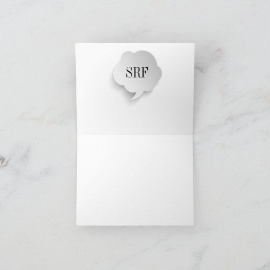 Het pop-art dankt u of Lege Nota Bedankkaart (Binnen)