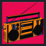 Het Pop-Art Poster van de Uitbreiding van Boombox<br><div class="desc">80s/90s Boombox Radio Foto Uitbreiding Pop-Art Poster</div>