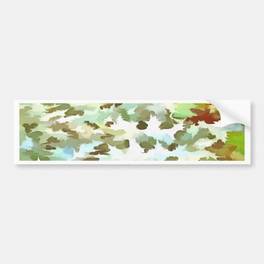 Het Pop-art van Cineraria Bumpersticker (Voorkant)