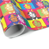 Het Pop-art van Donald Trump Cadeaupapier (Rol Hoek)