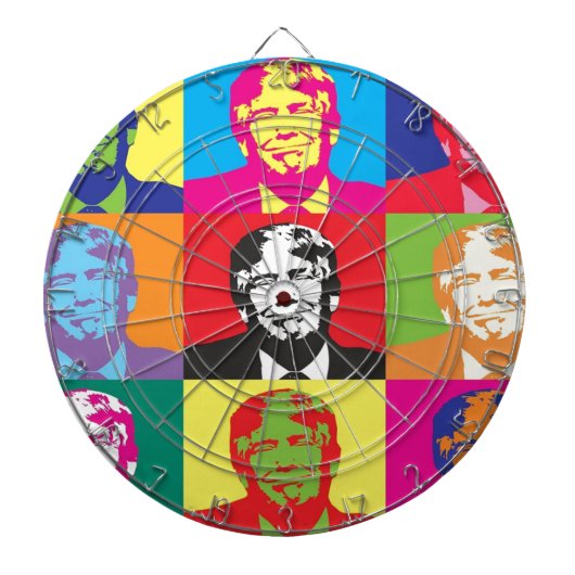 Het Pop-art van Donald Trump Dartbord (Voorkant)