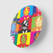 Het Pop-art van Donald Trump Ronde Klok (Hoek)
