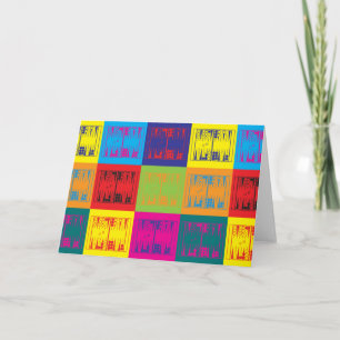 Het Pop-art van het backgammon Kaart