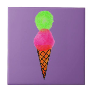 Het pop-art van het roomijs tegeltje