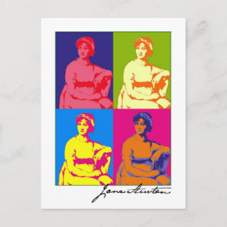 Het Pop-art van Jane Austen Briefkaart