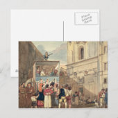 Het pop-uppet-theater briefkaart (Voorkant / Achterkant)