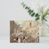 Het pop-uppet-theater briefkaart (Staand voorkant)