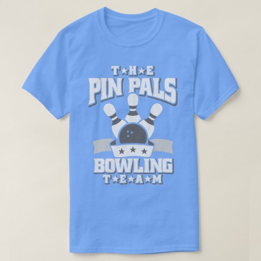 Het pop-upteam van Pals Bowling T T-shirt (Design voorkant)