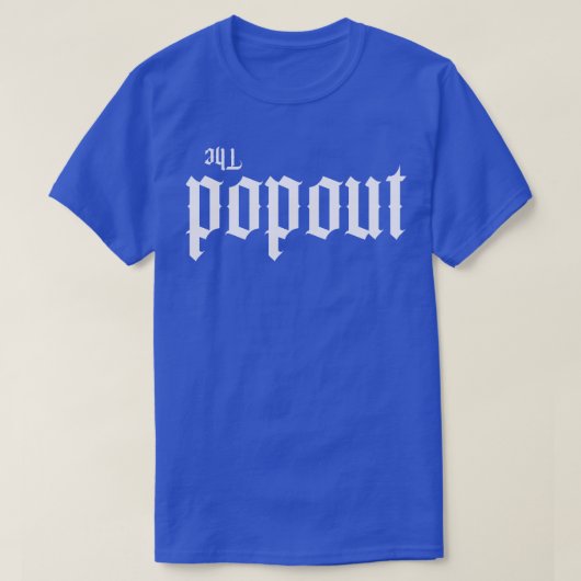 Het popout T-shirt (Design voorkant)
