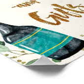 Het Poppen de Kaarten van Flessen en het Teken van Poster (Hoek)