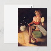 Het Poppen van Korn omhoog Briefkaart (Voorkant / Achterkant)