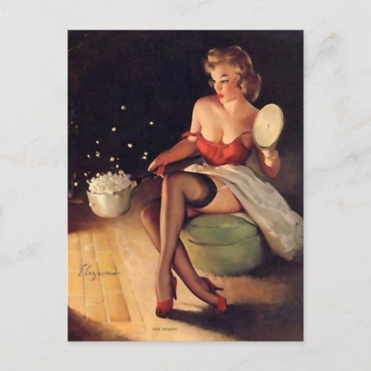 Het Poppen van Korn omhoog Briefkaart (Voorkant)