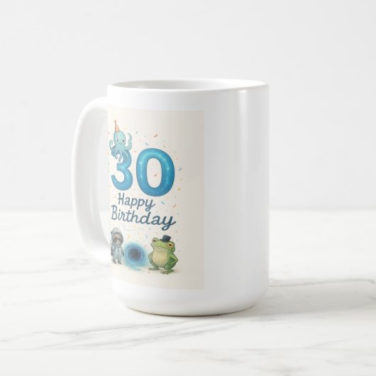 Het Portaal Feest: 30ste Verjaardag Mok (Voorkant links)