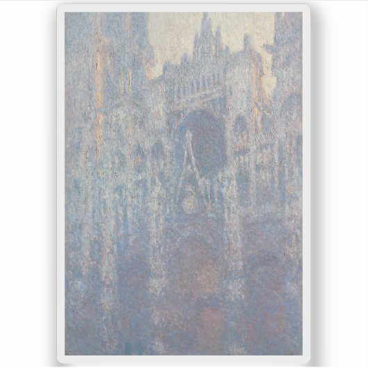 Het portaal van Rouen Cathedral in Morning Light Sticker (Voorkant)