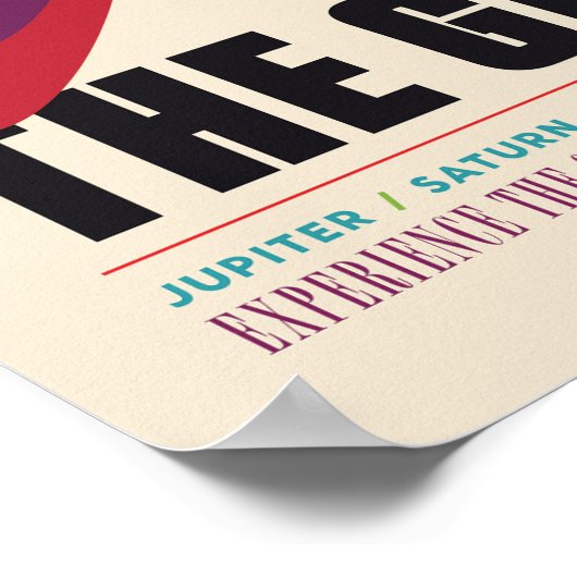 Het portaal voor  ruimtevaart met de grote rondlei poster (Hoek)