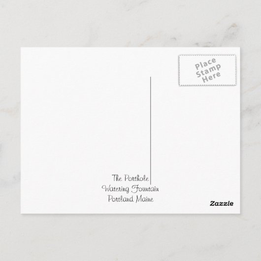 Het Porthole Briefkaart (Achterkant)