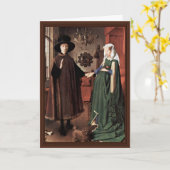 Het portret Arnolfini het Huwelijk Arnolfini door Kaart (Gele Bloem)