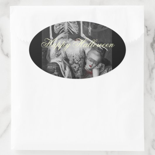 Het portret ovale sticker (Tas)