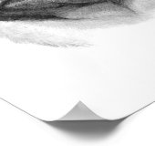 Het portret Pug | Cute Pug Dog Face Poster (Hoek)