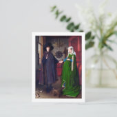 Het portret van Arnolfini, Jan van Eyck Briefkaart (Staand voorkant)