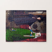 Het portret van Arnolfini, Jan van Eyck Legpuzzel (Horizontaal)