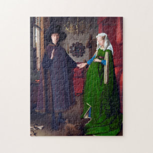Het portret van Arnolfini, Jan van Eyck Legpuzzel