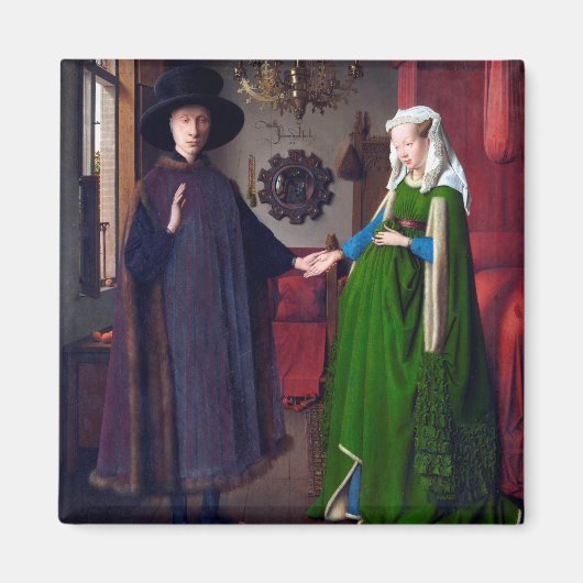 Het portret van Arnolfini, Jan van Eyck Magneet (Voorkant)
