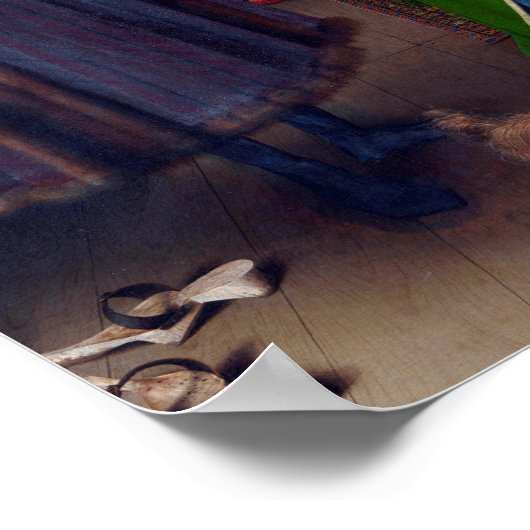 Het portret van Arnolfini, Jan van Eyck Poster (Hoek)