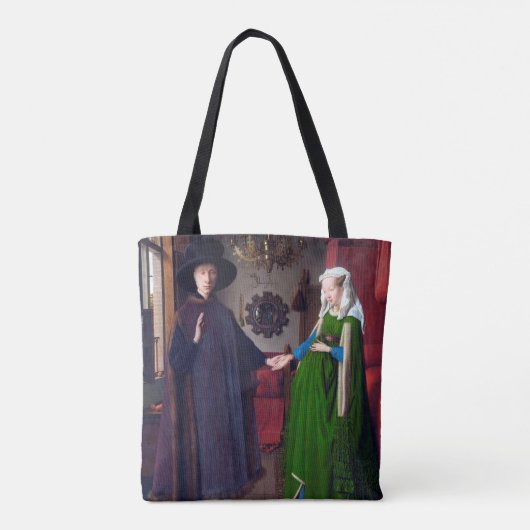 Het portret van Arnolfini, Jan van Eyck Tote Bag (Achterkant)