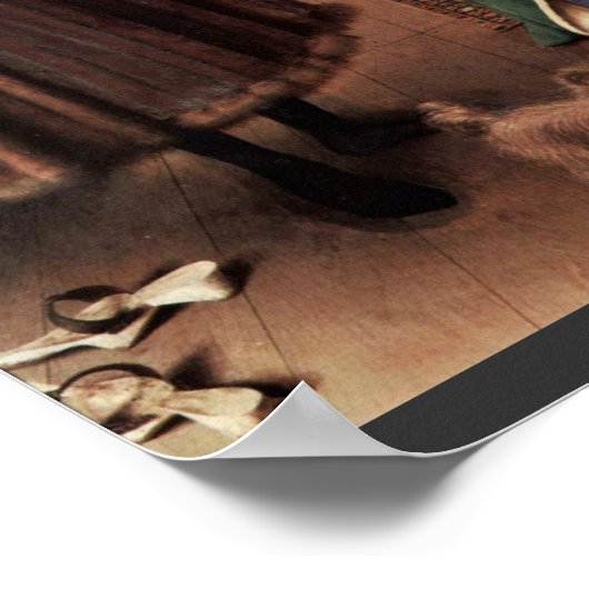 Het portret van Arnolfini op de Arnolfini-bruiloft Poster (Hoek)