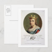 Het portret van Charles V, de zogenaamde 'The Wise Briefkaart (Voorkant / Achterkant)