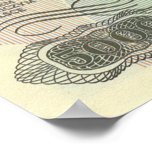 Het portret van Chopin over het poster van de Pool (Hoek)