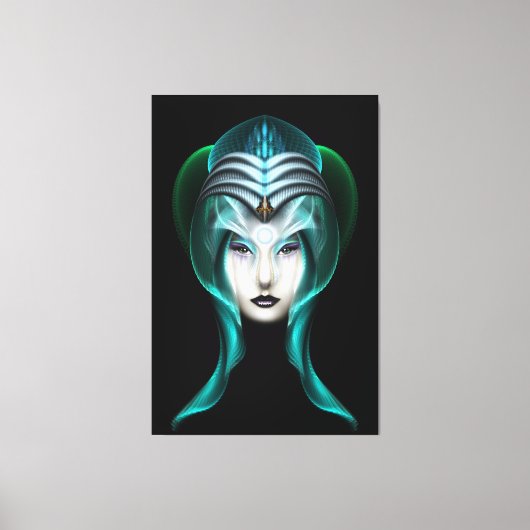 Het portret van Cyria ISO Black Canvas (Voorkant)