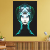 Het portret van Cyria ISO Black Canvas Afdruk (Insitu (Woonkamer))