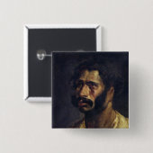 Het portret van de Carpenter van 'De Medusa' Vierkante Button 5,1 Cm (Voorkant /achterkant)